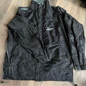 Black and Grey Windbreaker